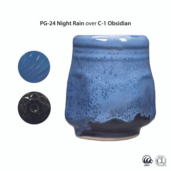 Glazura PG 24 Amaco Night Rain 1200 - 1240°C